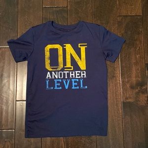 ❤️Zelos Medium Boys Shirt! Short Sleeve Navy Blue!